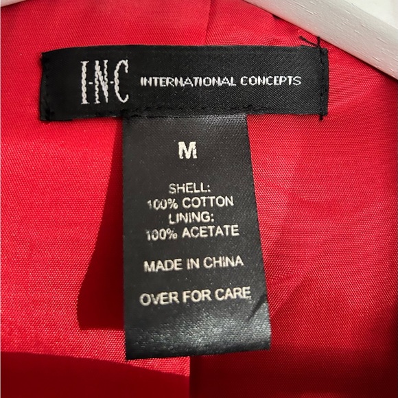 Cute red lightweight coat! Perfect for holidays! Worn twice. - Picture 2 of 3